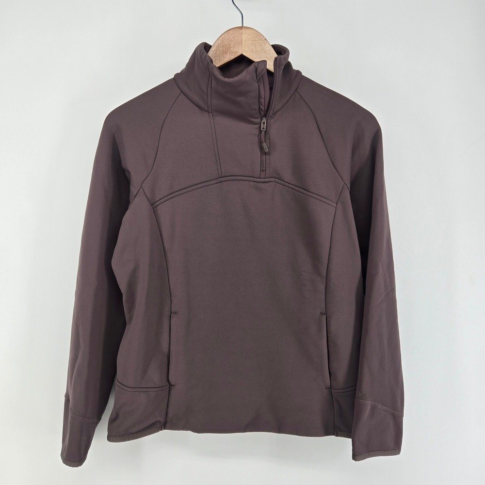 Mountain Hardwear Pullover Womens M Plum Quarter Zip Fleece Hiking Sweater